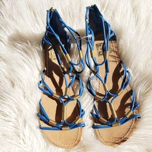 NEW Dolce Vita DV Dixy Gladiator Sandals (Blue)